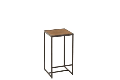 Taburete/mesa Cuadrado Madera/Metal
