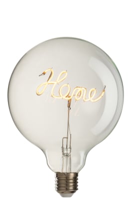 LAMPARA LED CAJA HOME CRISTAL AMARILLO/TRANSPARENTE E27