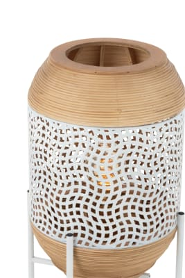 Lampara De Pie Spirit Hierro/Cana S (28x28x63,5cm)