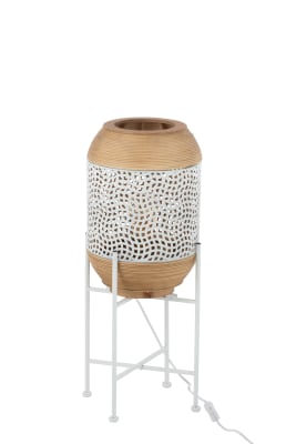 Lampara De Pie Spirit Hierro/Cana S (28x28x63,5cm)