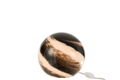 LAMP DANY REDONDO GLASS BLANCO/NEGRO SMALL