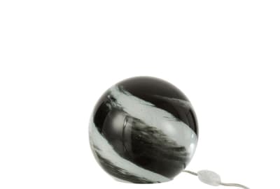 LAMP DANY REDONDO GLASS BLANCO/NEGRO SMALL