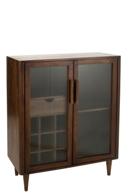 Gabinete De Bar Vince 9botellas + Cajon Mango Madera Marron