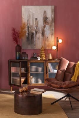 Armario Vince 3 Puertas Mango Madera Marron