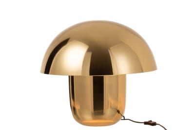 LAMPARA SETA HIERRO ORO LARGE