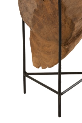 Mesa Auxiliar Raiz Teca Madera Natural Small