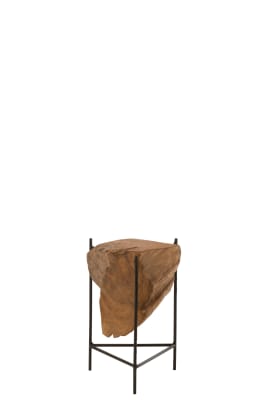 Mesa Auxiliar Raiz Teca Madera Natural Small