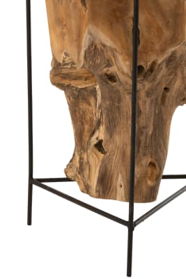 Mesa Auxiliar Raiz Teca Madera Natural Medium