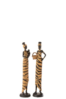 AFRICANA RESINA CEBRA NEGRO/MARRON MEDIUM