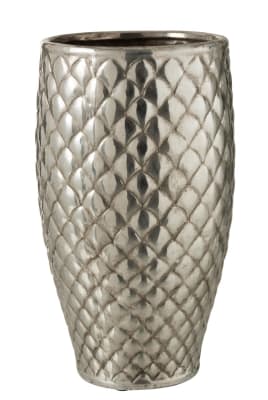 JARRON A CUADROS METAL PLATEADO LARGE