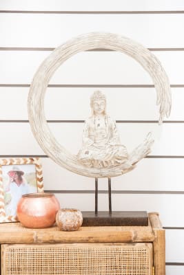 BUDA + CIRCULO + PIE RESINA BEIGE