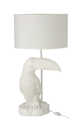 Lampara Tucan Resina Blanco