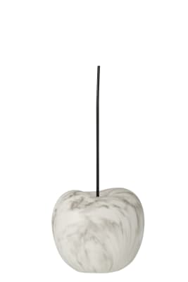 CEREZA MARMOL RESINA BLANCO/GRIS SMALL