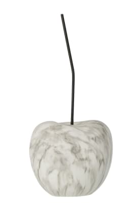 CEREZA MARMOL RESINA BLANCO/GRIS LARGE