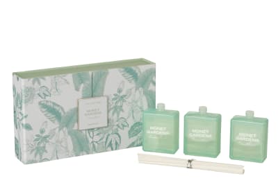 CAJA DE 3 ACEITE PERFUMADA MONET GARDENS AQUA