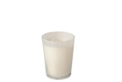 VELA PERFUMADA PORTOFINO VIDRIO BLANCO SMALL-65H