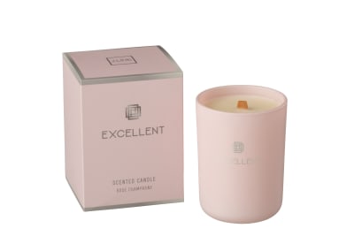 Vela Perfumada Excellent Vidrio Rosa Small-50u