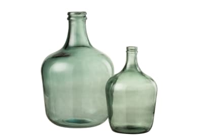 Jarrón Jarra Cristal Verde Medium