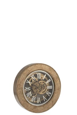 RELOJ INTERIOR MDF ANTIGUO ORO