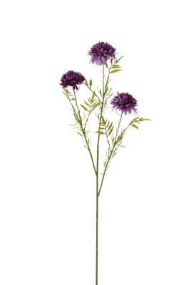 FLOR BOLA CRYSANTEMO PL MORADO (10x10x72cm)