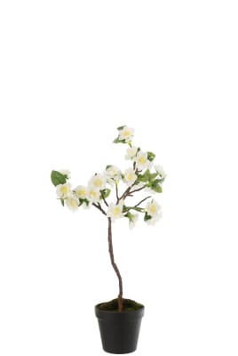 ARBOL DE FLOR PL BL/MAR S (24x24x52cm)