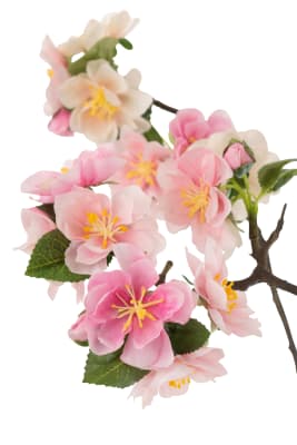 Arbol De Flor Plastico Rosa/Marron Medium(22x22x90cm)