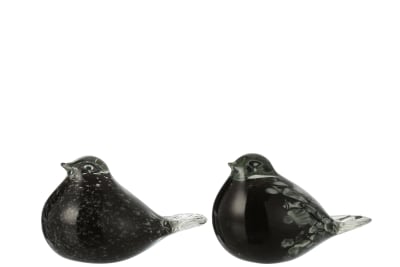 PAJARO CRISTAL NEGRO SMALL SURTIDO DE 2