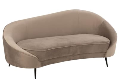 SOFA ELISABETH TEXTIL/METAL GRIS