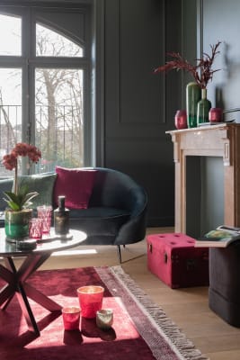 SOFA ELISABETH TEXTIL/METAL VERDE