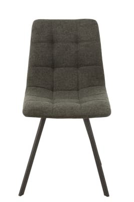 SILLA BABETTE TEXTIL/METAL GRIS OSCURO