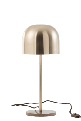 Lámpara De Mesa Queen Hierro Plata