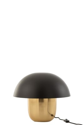 LÁMPARA HONGO HIERRO NEGRO/ORO SMALL
