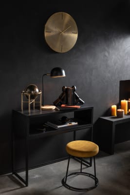 GLOBO VINTAGE HIERRO/PLÁSTICO ORO/NEGRO SMALL