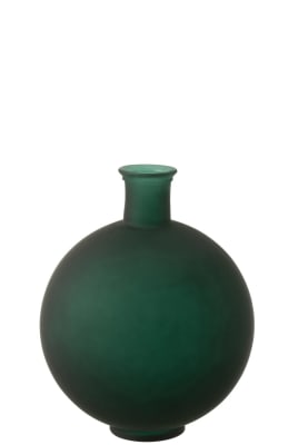 JARRON BOLA CRISTAL MATE VERDE LARGE