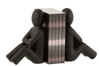 SET DE 2 SUJETALIBROS P'TIT MAURICE RESINA NEGRO