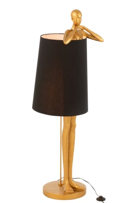 LAMPARA HOMBRE RESINA ORO
