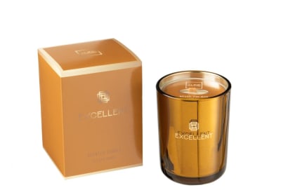 VELA PERFUMADA EXCELLENT GOLDEN HONEY OCRE SMALL 50 HORAS