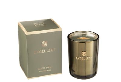 VELA PERFUMADA EXCELLENT BERGAMOT WOOD VERDE SMALL 50 HORAS