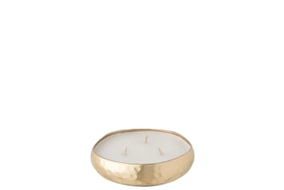 VELA PERFUMADA LIVIA METAL ORO SMALL