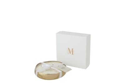 VELA PERFUMADA LIVIA METAL ORO MEDIUM