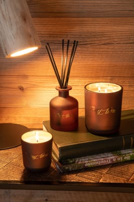 VELA AROMATICA COSY MOMENTS FLORAL MIST CRISTAL MARRON SMALL-35H