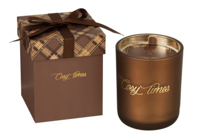 VELA AROMATICA COSY MOMENTS FLORAL MIST CRISTAL MARRON LARGE-70H