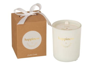 VELA AROMATICA HAPPINESS FLORAL MIST CRISTAL BLANCO LARGE-70H