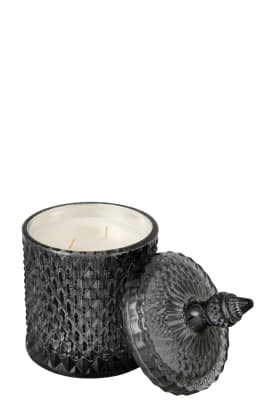 VELA AROMATICA ORIENTAL BERGAMOT&FIG CRISTAL NEGRO-60U