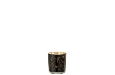 FOTOSFORO MILANO CRISTAL NEGRO/ORO SMALL