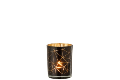 FOTOSFORO MILANO CRISTAL NEGRO/ORO MEDIUM