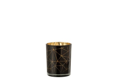 FOTOSFORO MILANO CRISTAL NEGRO/ORO MEDIUM
