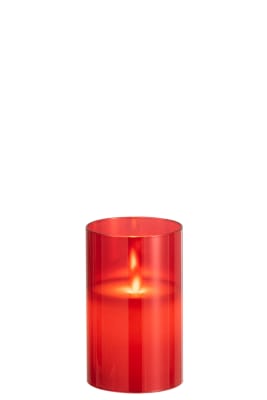 LAMPARA LED BRILL VID ROJO S (7,5x7,5x12,5cm)
