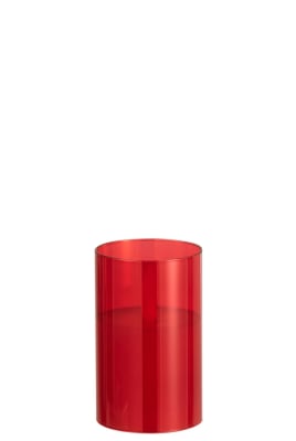 LAMPARA LED BRILL VID ROJO S (7,5x7,5x12,5cm)