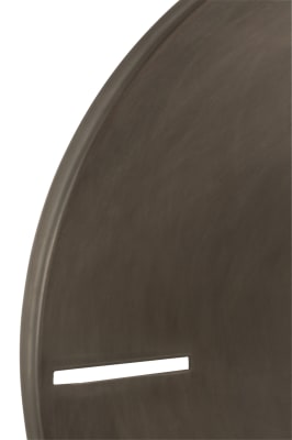 RELOJ REDONDO METAL GRIS OSCURO SMALL